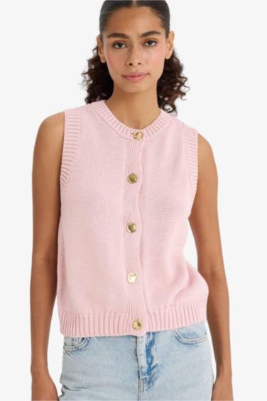 يلك تريكو قصة مريحة بازرار