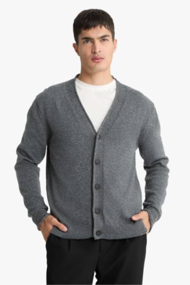 Relax Fit V-Neck Knitwear Cardigan