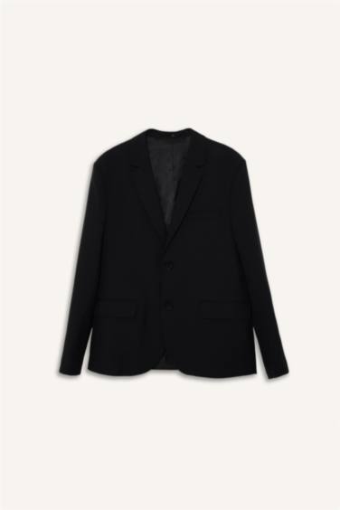 Slim Fit Twill Blazer