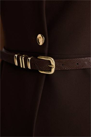 Fıtted Bisiklet Yaka Yelek - Görsel 4