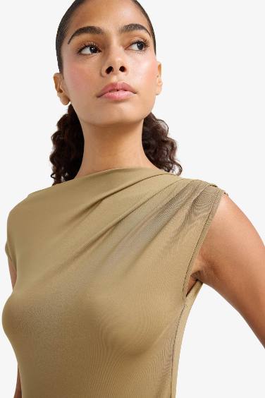 Slim Fit One Shoulder Tank Top