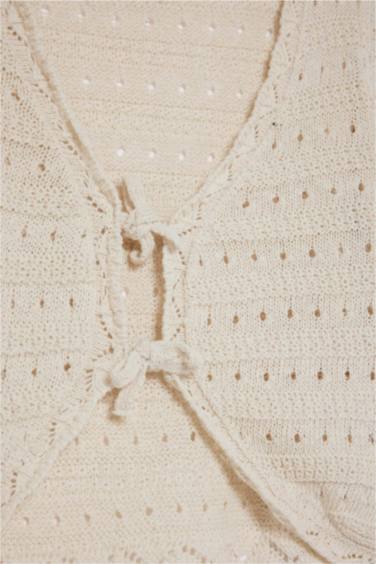 Girl V-Neck Knit Cardigan