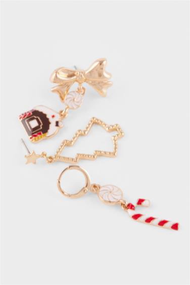 Yılbaşı Temalı Kadın 3'lü Küpe