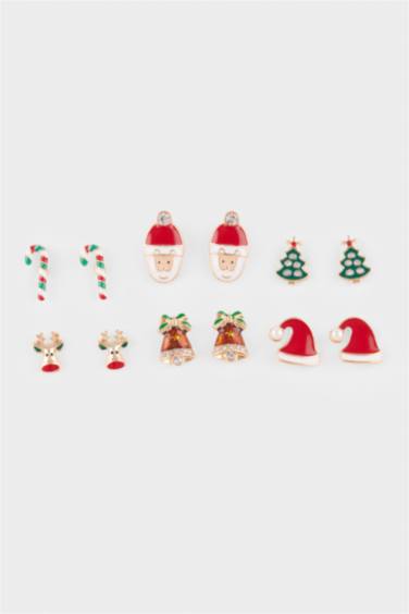 Yılbaşı Temalı Kadın 6'lı Küpe