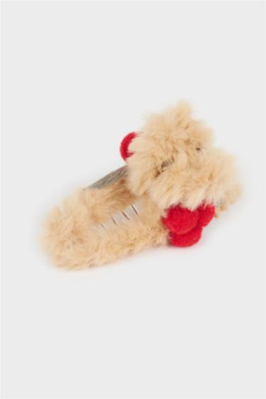 Kadın Yılbaşı Temalı Peluş Mandal Toka