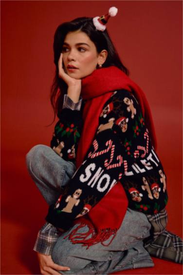 Kadın Yılbaşı Temalı Çıtçıtlı 2'li Toka