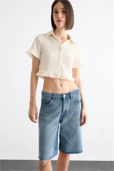 Polo Collar Short Sleeve Shirt