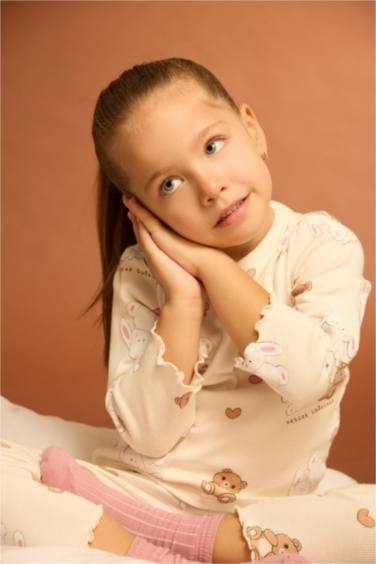 2 piece Regular Fit Knitted Pyjamas