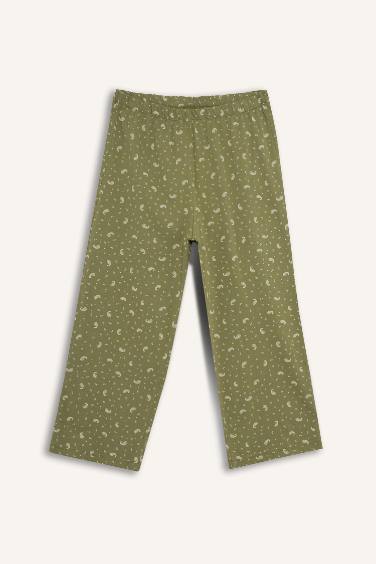 Fall in Love Elastic Waist Patterned Pajama Pants