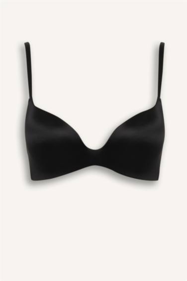 Saten Kaplı Yarım Dolgulu Balensiz Tişört Bra-Fall in Love