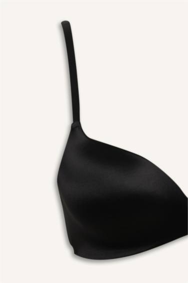 Saten Kaplı Yarım Dolgulu Balensiz Tişört Bra-Fall in Love