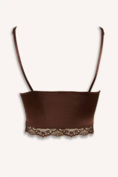 Saten Dantelli Üst - Görsel 7