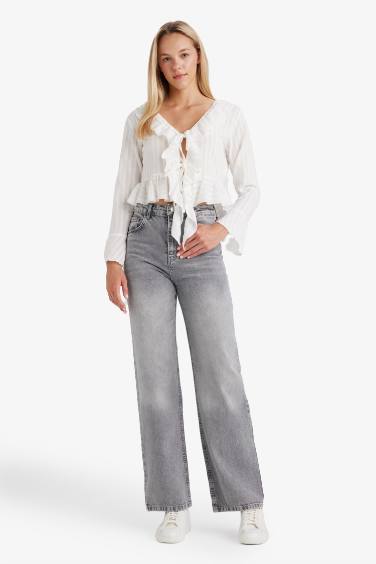 Regular Fit Long Sleeve Blouse