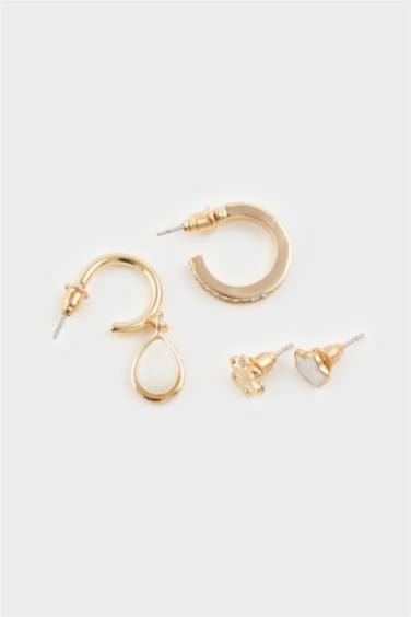 Kadın 9'lu Gold Küpe