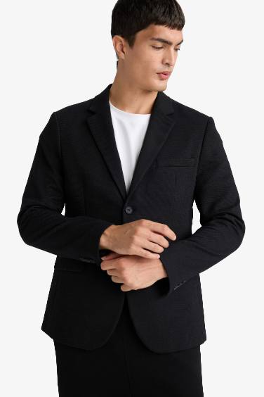 Slim Fit Dar Kesim Blazer Ceket