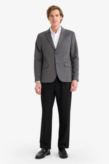 Slim Fit Dar Kesim Blazer Ceket