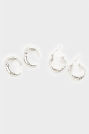 Kadın 3'lü Silver Küpe