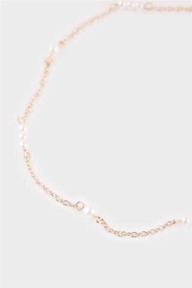 Kadın Kalp Detaylı 5'li Kolye Seti