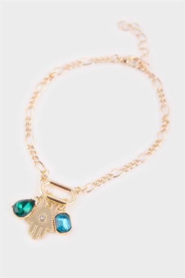 Kadın 2'li Gold Charmlı Bileklik