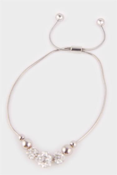 Kadın Silver 2'li Asansörlü Ayarlanabilir Bileklik