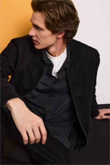 Regular Fit Lined Cachet Puffer Jacket