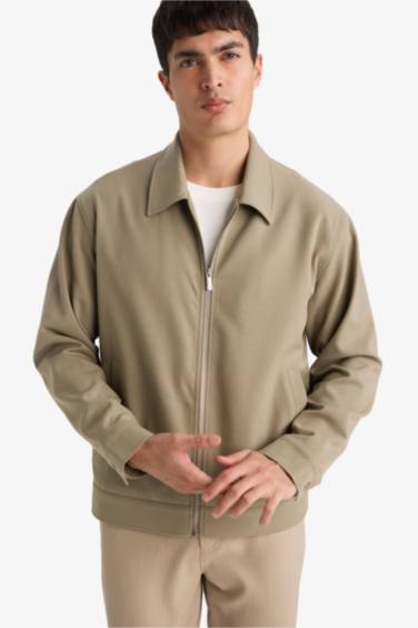 Regular Fit Lined Puffer Jacket