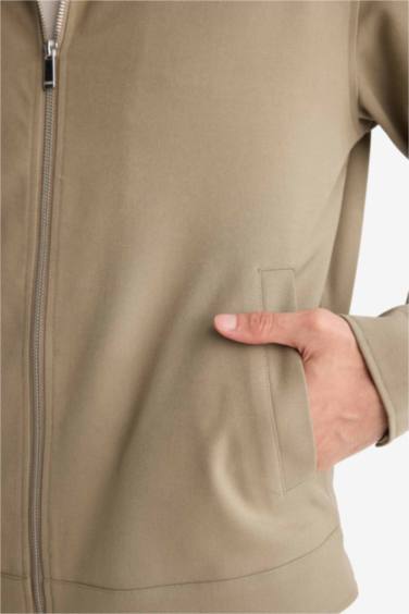 Regular Fit Lined Puffer Jacket