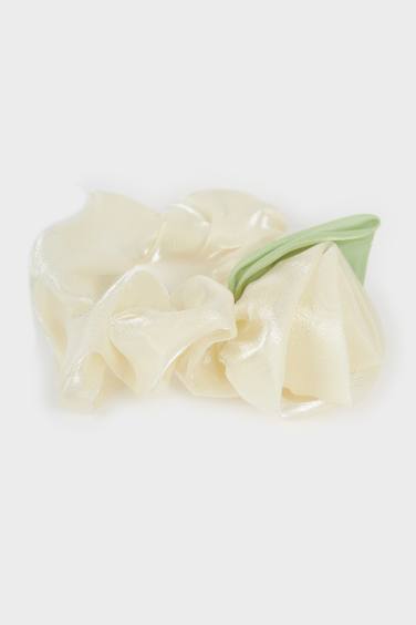 Kadın Gül Desenli Lastik Toka