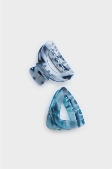 توكة شعر حريمي ازرق - 4 قطع