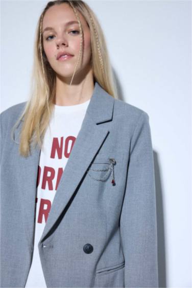 Slim Fit Taffeta Blazer