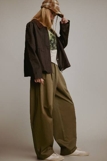 Coool Baggy Fit Normal Bel Gabardin Pantolon