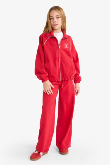 Girl Sweatshirt Fabric 2 Piece Set