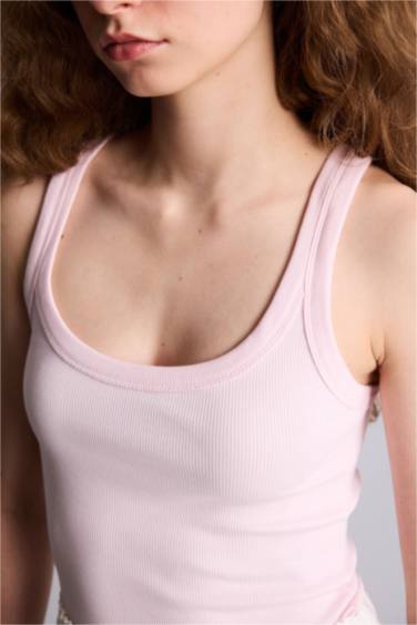 Fıtted Fitilli Kaşkorse Atlet - Görsel 4