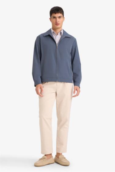 Slim Fit Fermuarlı Mont