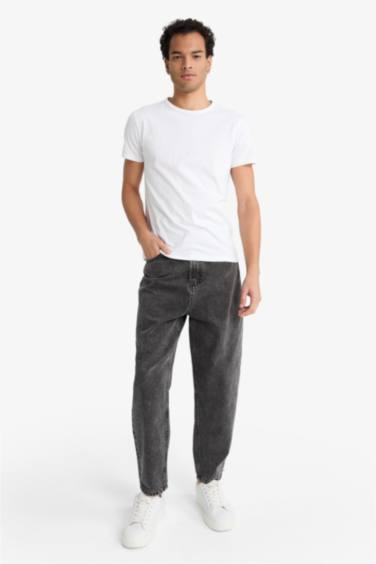 Balloon Fit кең балақты джинс шалбар