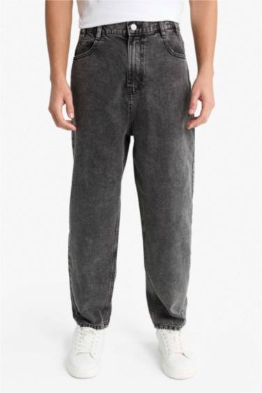 Balloon Fit кең балақты джинс шалбар