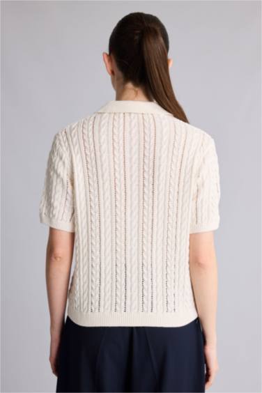 Regular Fıt Triko Kazak - Görsel 5