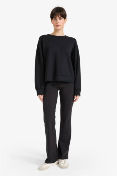 Yumuşak Dokulu İspanyol Paça Pantolon-Fall in Love Loungewear