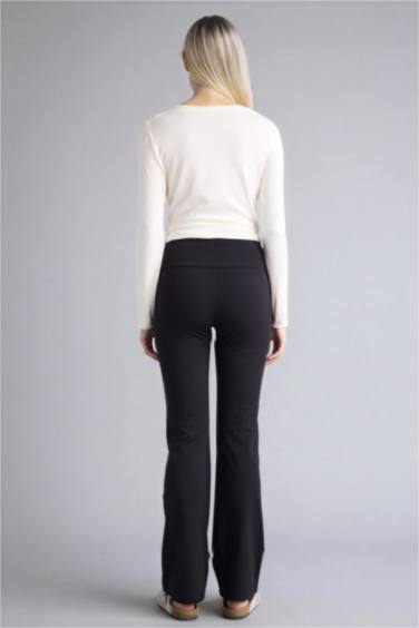 Fall in Love Soft Textured Flare Leg Trousers