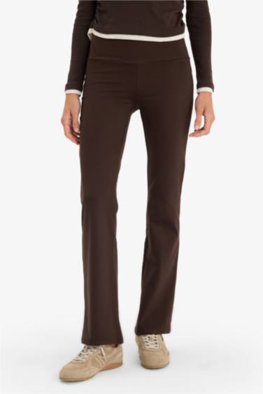 بنطرون بجامة تريكو برجل واسع وايد ليج