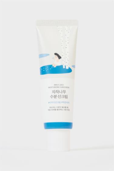 Round Lab Birch Juice Moisturizing Sunscreen SPF50+ PA++++ 50ml-Huş Özlü Nemlendirici güneş kremi (Hassas Ciltler İçin, Beyazlık Bırakmaz)