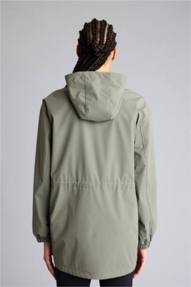 Rüzgar Geçirmez Su İtici Kapüşonlu Fermuarlı Yağmurluk - Görsel 6