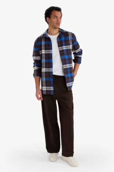 Pantalon à jambes droites avec poches Coupe barrel