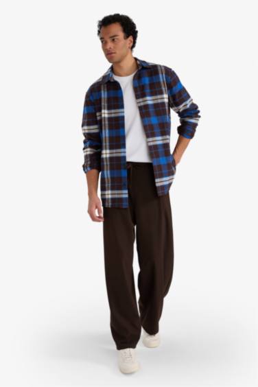 Pantalon à jambes droites avec poches Coupe barrel