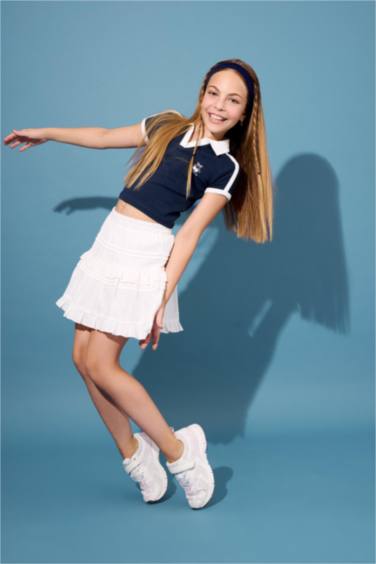 Girl Poplin Regular Fit Skirt