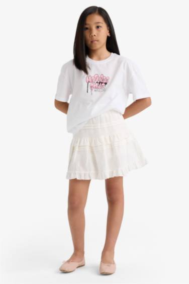 Girl Poplin Regular Fit Skirt
