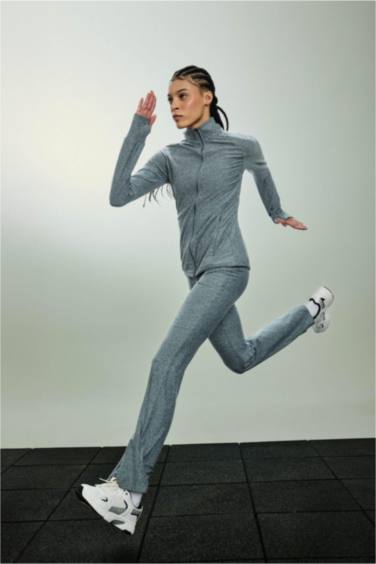 Slim Fit High Neck Cardigan