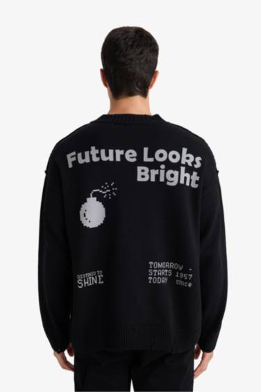 Oversıze Triko Kazak - Görsel 6