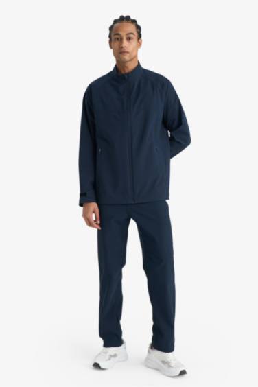 Slim Fit су итергіш жартылай тік жағалы найзағайлы жаңбырлатқыш