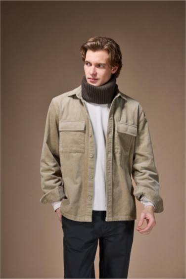 قميص قطيفة مخمل قطن